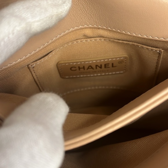 CHANEL Pearl Boy Chain Pink Mini Flap Bag - Picture 15 of 16